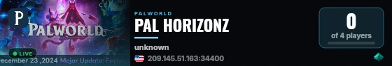 PAL HORIZONZ live status badge