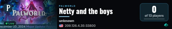 Netty and the boys live status badge