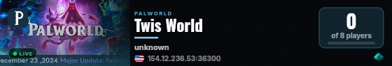 Twis World live status badge