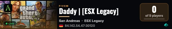 Daddy | [ESX Legacy] live status badge