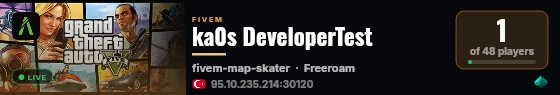 ka0s DeveloperTest live status badge