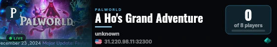 A Ho's Grand Adventure live status badge