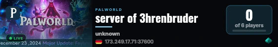 server of 3hrenbruder live status badge