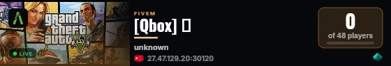 [FiveM Basic Server] 狂 live status badge