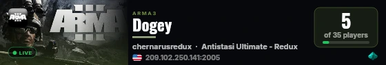 Dogey live status badge
