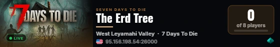 The Erd Tree live status badge