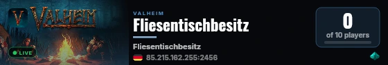 Fliesentischbesitz live status badge