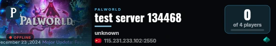 test server 134468 live status badge