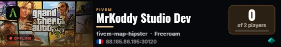 MrKoddy Studio Dev live status badge