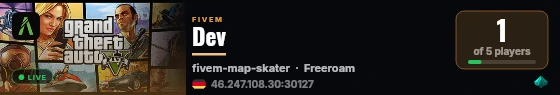 Dev live status badge