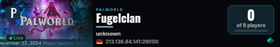 Fugelclan live status badge