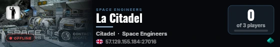 La Citadel live status badge