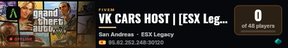 VK CARS HOST | [ESX Legacy] live status badge