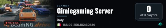 Gimlegaming Server live status badge