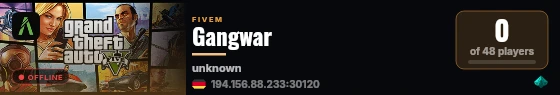 Gangwar live status badge
