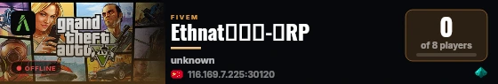 Ethnat星陨岛-半RP live status badge