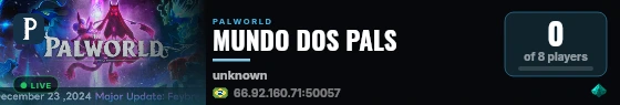 MUNDO DOS PALS live status badge