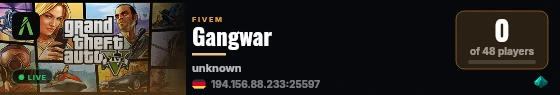 Gangwar live status badge