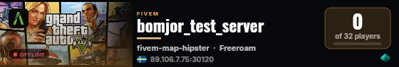 bomjor_test_server live status badge