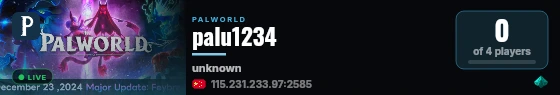 palu1234 live status badge