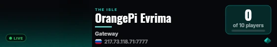 OrangePi Evrima live status badge