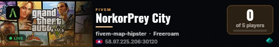NorkorPrey City live status badge