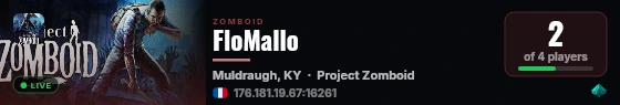 FloMallo live status badge