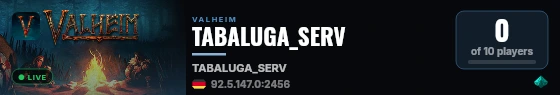 TABALUGA_SERV live status badge
