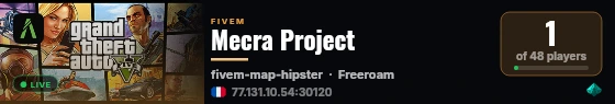 Mecra Project live status badge