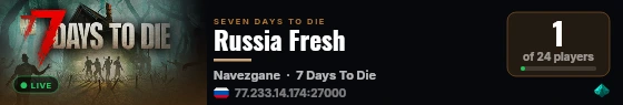 Russia Fresh live status badge