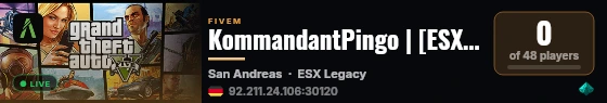 KommandantPingo | [ESX Legacy] live status badge