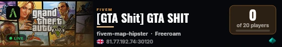 [GTA Shit] GTA SHIT live status badge