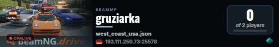 gruziarka live status badge