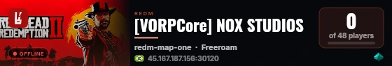 [VORPCore] NOX STUDIOS live status badge