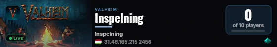 Inspelning live status badge