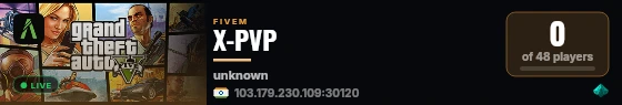 X-PVP live status badge