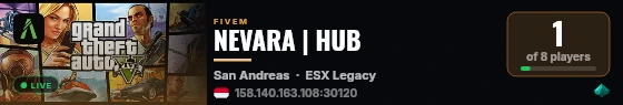 NEVARA | HUB live status badge