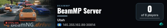 BeamMP Server live status badge