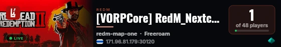 [VORPCore] RedM_Nextcode_V2 live status badge