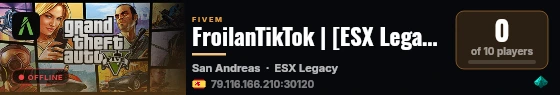 FroilanTikTok | [ESX Legacy] live status badge