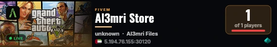 Al3mri Store live status badge