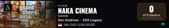 NAKA CINEMA live status badge