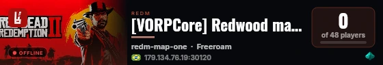 [VORPCore] Redwood maps live status badge