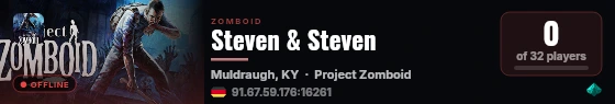 Steven & Steven live status badge