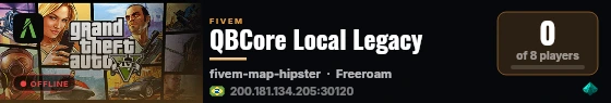 QBCore Local Legacy live status badge