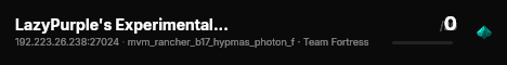 LazyPurple's Experimental MvM Server (30 Mann) live status badge