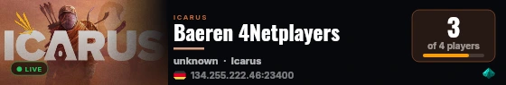 Baeren 4Netplayers live status badge
