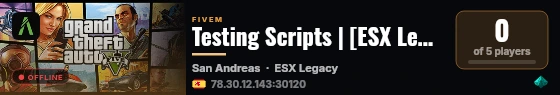 Testing Scripts | [ESX Legacy] live status badge