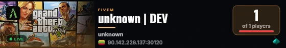 unknown | DEV live status badge