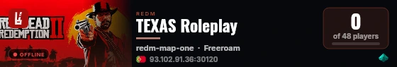 TEXAS Roleplay live status badge